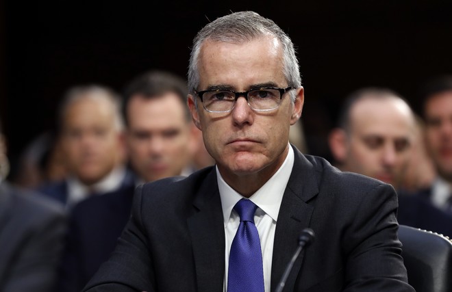 ΗΠΑ: Στο αρχείο η έρευνα εναντίον του πρώην υποδιευθυντή του FBI Άντριου ΜακΚέιμπ