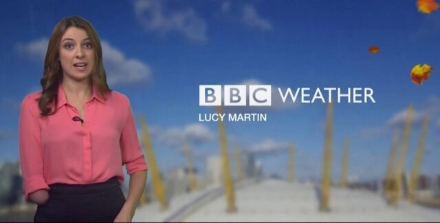 Μετεωρολόγος BBC, Lucy Martin: “Τα αρνητικά σχόλια για το χέρι μου δε με λυγίζουν”