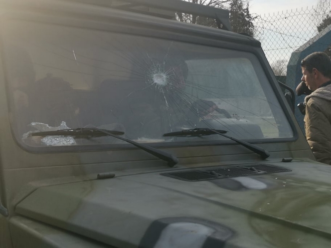 Καστανιές: Τραυματισμός αστυνομικού στο πρόσωπο από πέτρα