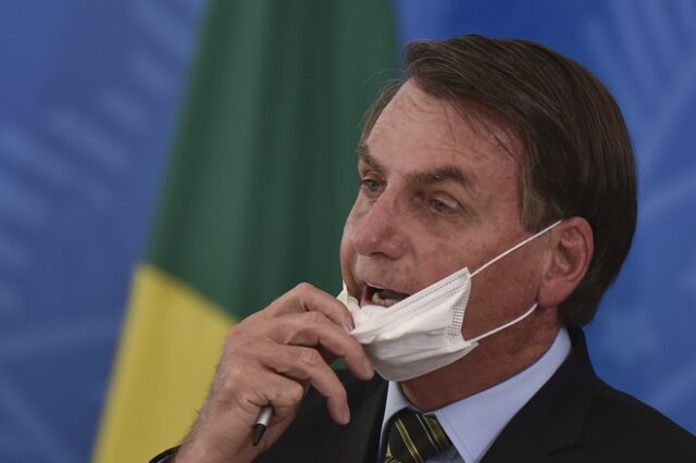 Βραζιλία: Θετικός εκ νέου στον κορονοϊό ο Μπολσονάρου