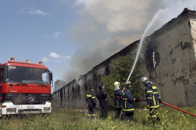 Θεσσαλονίκη: Φωτιά στο πρώην στρατόπεδο Κόδρα