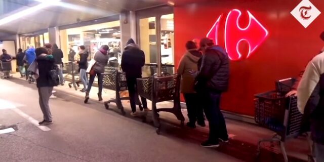 Κορονοϊός – Ιταλία: Ουρές έξω από τα σούπερ μάρκετ
