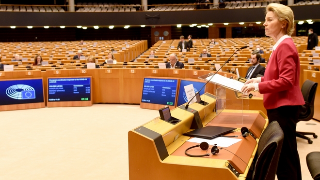 Όχι στο ευρωομόλογο και από την πρόεδρο της Κομισιόν Ούρσουλα φον ντερ Λάιεν