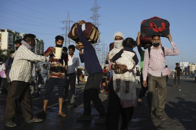Ινδία: Ο “ταξικός” κορονοϊός – Οι μεγαλουπόλεις διώχνουν εργάτες