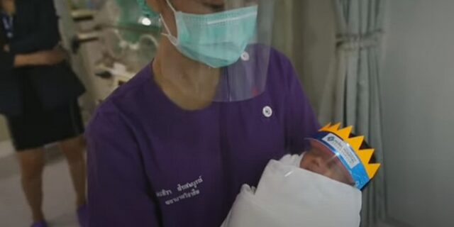 Κορονοϊός: Μίνι πλαστικές μάσκες σε νεογέννητα μωρά!
