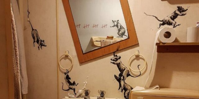 Το μπάνιο του Banksy γέμισε αρουραίους