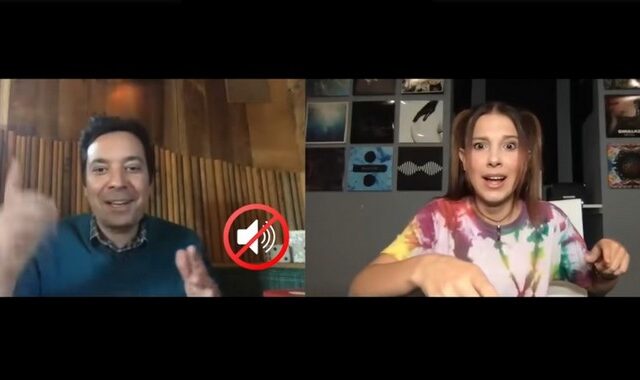 Jimmy Fallon και Millie Bobby Brown στο ξεκαρδιστικό “Singing Whisper Challenge”