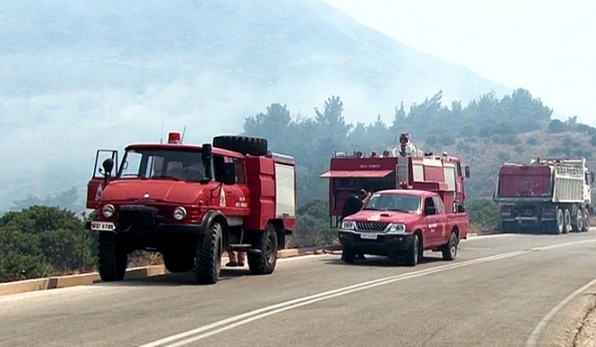 Υπό μερικό έλεγχο η φωτιά στην Χίο – Καλύτερη εικόνα στη Σάμο