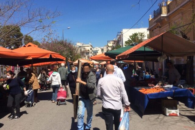 Συνωστισμός στις λαϊκές αγορές