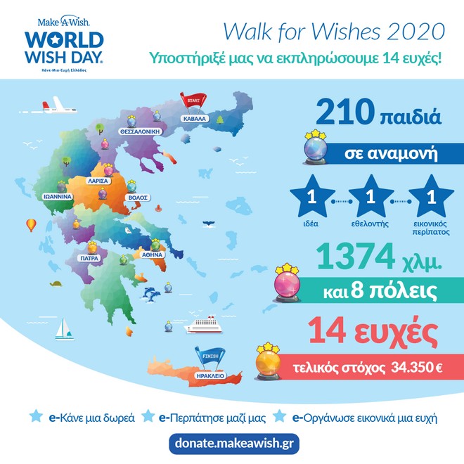 Make a wish: Ένας εικονικός περίπατος για τα παιδιά που παλεύουν