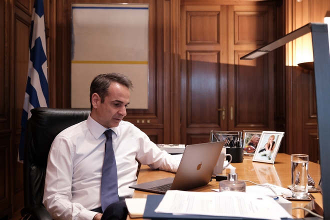 Μητσοτάκης: Τηλεδιάσκεψη με την ηγεσία του υπουργείου Περιβάλλοντος