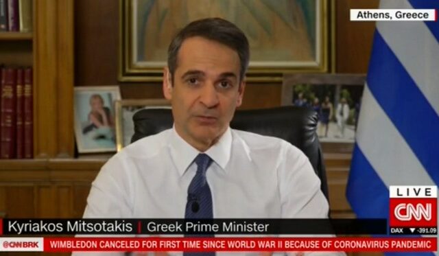 Μητσοτάκης στο CNN: “Η ελληνική κοινωνία επέδειξε μεγάλη αλληλεγγύη”