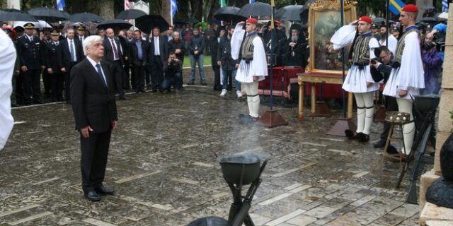 Επιστολή Παυλόπουλου για την επέτειο της Εξόδου του Μεσολογγίου