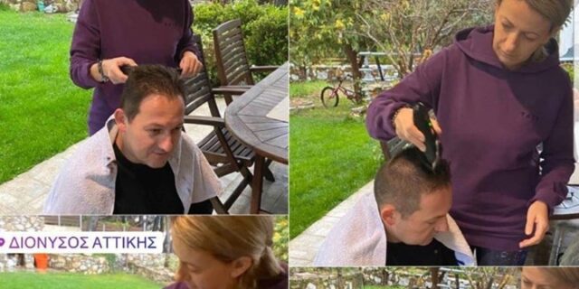 Κορονοϊός: Κουρεύτηκε στο σπίτι ο Στέλιος Πέτσας – Το μήνυμά του