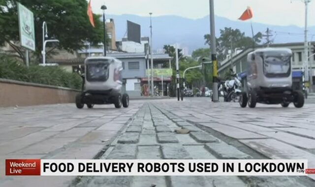 Κορονοϊός – Κολομβία: Διακίνηση φαγητού σε πακέτο με ρομπότ