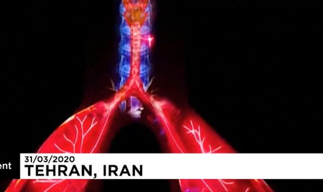 Κορονοϊός – Ιράν: Εντυπωσιακό show με λέιζερ προς τιμήν των γιατρών