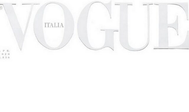 Κορονοϊός: Γιατί η ιταλική Vogue βγαίνει με λευκό εξώφυλλο