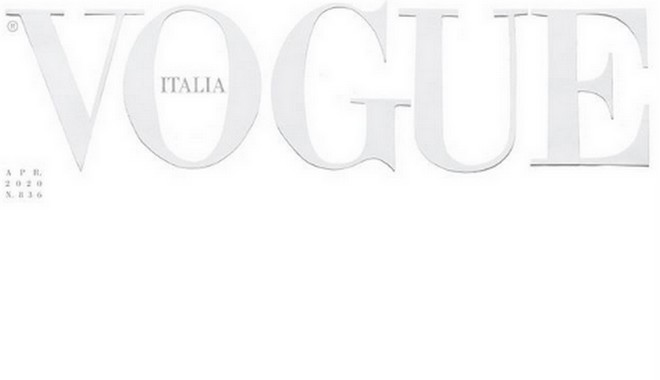 Κορονοϊός: Γιατί η ιταλική Vogue βγαίνει με λευκό εξώφυλλο