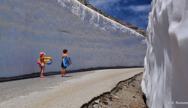 Θύμισε Ανταρκτική ο Ψηλορείτης: Η εντυπωσιακή φωτογραφία που έγινε viral