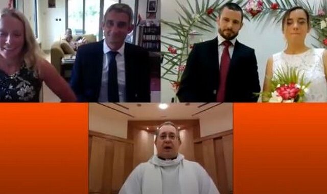 Ζευγάρι στο Άμπου Ντάμπι παντρεύτηκε και το γιόρτασε μέσω Zoom