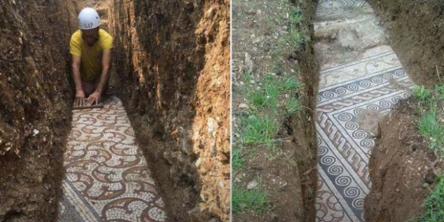 Ιταλία: Στο φως εντυπωσιακό αρχαίο ψηφιδωτό δάπεδο
