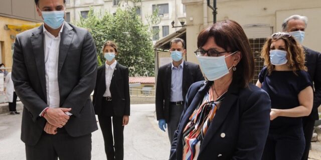 Επίσκεψη της Προέδρου της Δημοκρατίας στον Ευαγγελισμό