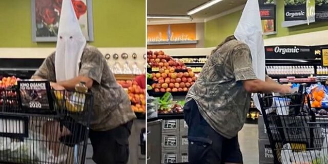 Φόρεσε κουκούλα της Κου Κλουξ Κλαν αντί για μάσκα