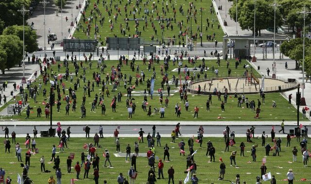 Πρωτομαγιά με στυλ ΠΑΜΕ στη Λισαβόνα