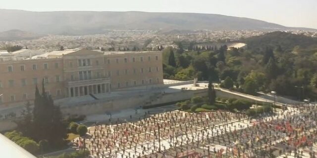 Έτσι οργανώθηκε η συγκέντρωση του ΠΑΜΕ στο Σύνταγμα