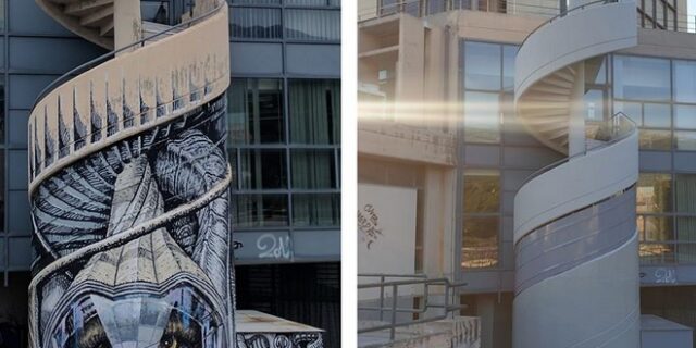 Σβήστηκε γκράφιτι του διάσημου street artist “WD” στο Εθνικό Μετσόβιο Πολυτεχνείο