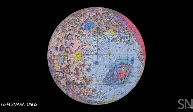 Αυτός είναι ο πρώτος ολοκληρωμένος γεωλογικός χάρτης της Σελήνης