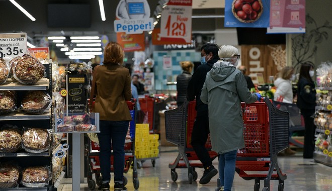Κορονοϊός: Πάνω από 1,5 δισεκατομμύρια ευρώ ο τζίρος των σούπερ μάρκετ