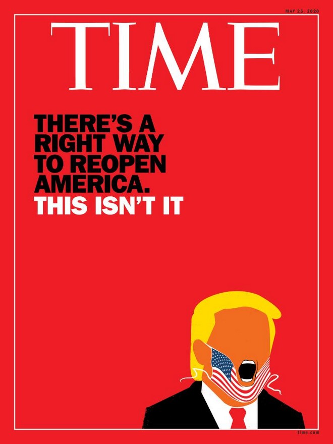 Time: Το καυστικό εξώφυλλο για τις κινήσεις Τραμπ για τον κορονοϊό