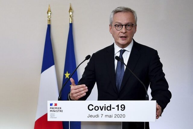 Λεμέρ: Η γαλλική οικονομία θα συρρικνωθεί κατά 11% το 2020