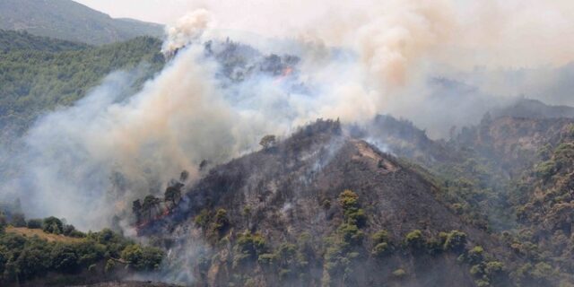 Πάτρα: Φωτιά στην περιοχή Μαζαράκι