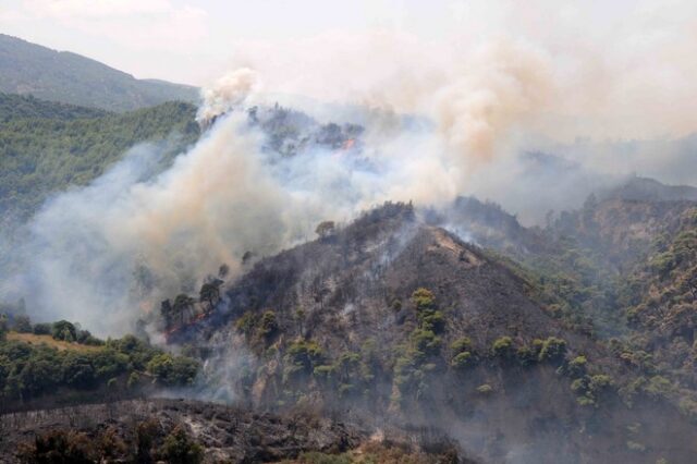 Πάτρα: Φωτιά στην περιοχή Μαζαράκι
