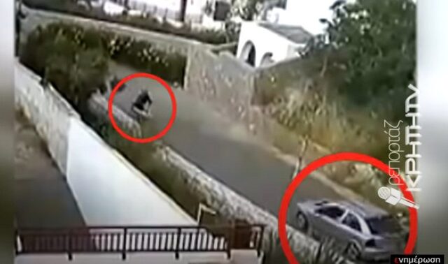 Βίντεο ντοκουμέντο από τροχαίο στη Χερσόνησο – 24χρονος εκσφενδονίζεται στον αέρα