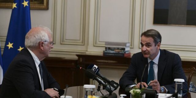 Συνάντηση Μητσοτάκη – Μπορέλ: “Διαρκής η στήριξη της ΕΕ στην Ελλάδα για τα σύνορα”