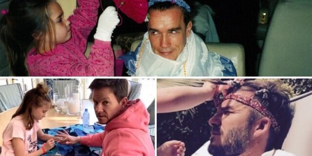 Απάντηση στην ομοφοβία: Διάσημοι μπαμπάδες “έγιναν πριγκίπισσες” για χάρη των κοριτσιών τους