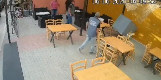 Κρήτη: Ντεπόζιτο πέρασε ξυστά από θαμώνες καφενείου