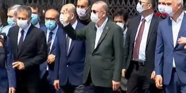 Αγία Σοφία: Ο Ερντογάν επιθεώρησε τη μετατροπή σε τζαμί