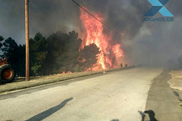 Ροδόπη: Εκκενώθηκε μέρος οικισμού στις Σάπες – Ολονύχτιες προσπάθειες κατάσβεσης