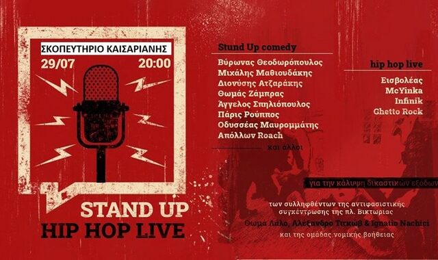 Stand Up Comedy και Hip Hop Live αλληλεγγύης για Τιτκώβ – Λάλο – Nachici