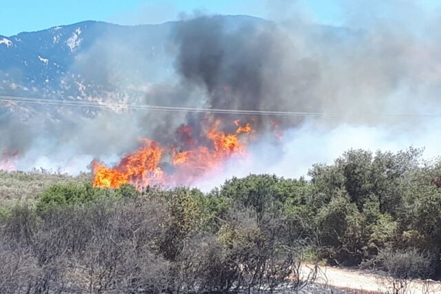 Μάχη με τις φλόγες σε Κεφαλονιά και Ηλεία