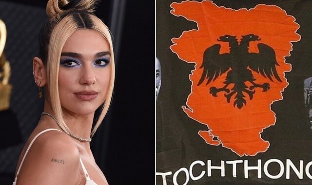 Dua Lipa: Δημοσίευσε χάρτη της “Μεγάλης Αλβανίας” που φτάνει ως την Θεσπρωτία