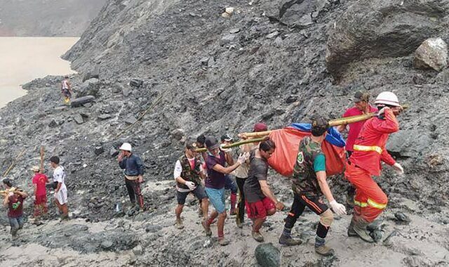 Τραγωδία στη Μιανμάρ: Πάνω από 160 νεκροί από κατολίσθηση σε ορυχείο