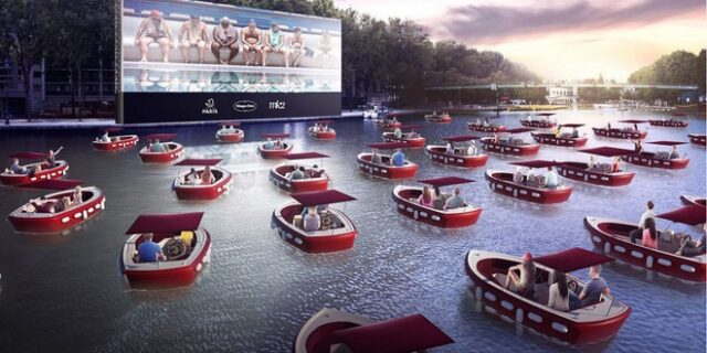 Ο Σηκουάνας μεταμορφώνεται σε πλωτό θερινό σινεμά