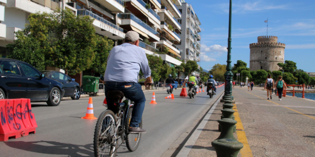 Επεκτείνονται οι ποδηλατόδρομοι στη Θεσσαλονίκη