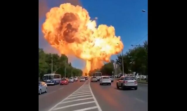 Ρωσία: Ισχυρή έκρηξη σε βενζινάδικο