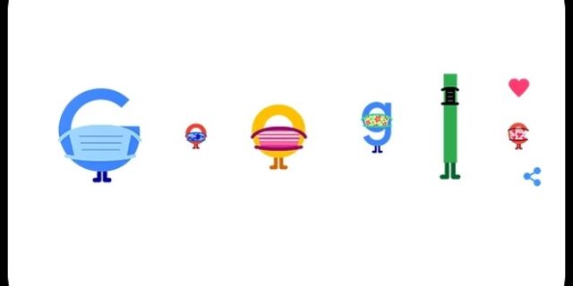 Φορέστε μάσκα, Σώστε ζωές: Το μήνυμα της Google με doodle για τον κορονοϊό